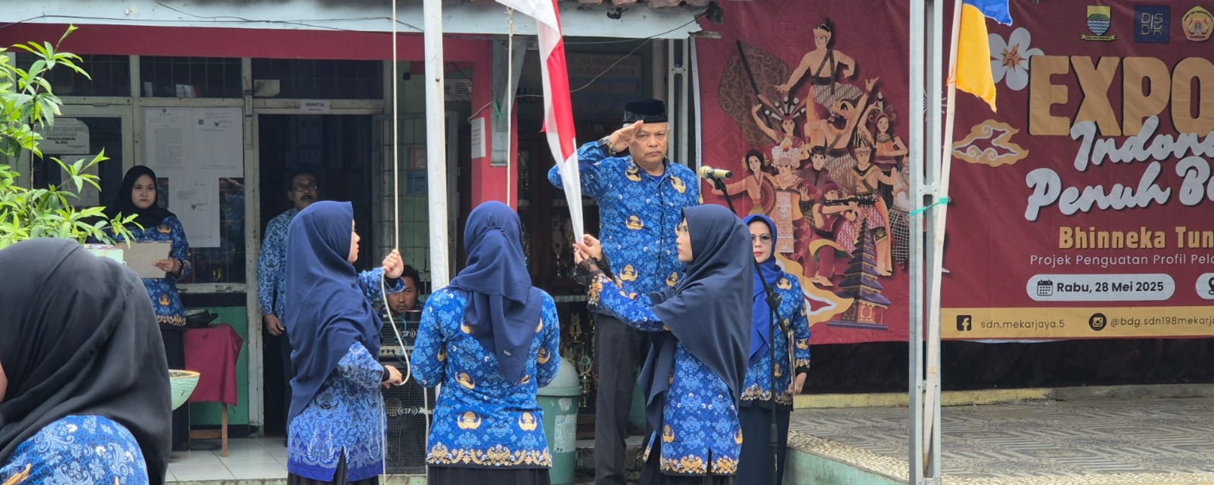 SDN 198 Mekarjaya Gelar Upacara Khidmat Peringatan Hari Lahir Pancasila