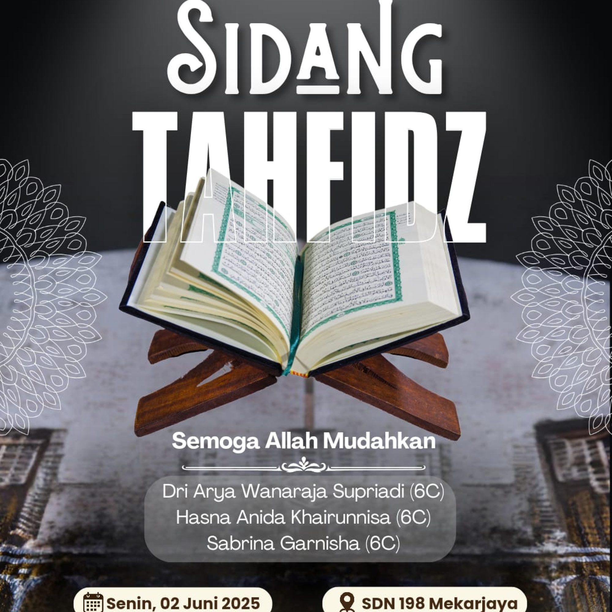 SDN 198 Mekarjaya Gelar Sidang Tahfidz Perdana, Tiga Siswa Siap Diwisuda Hafiz Cilik