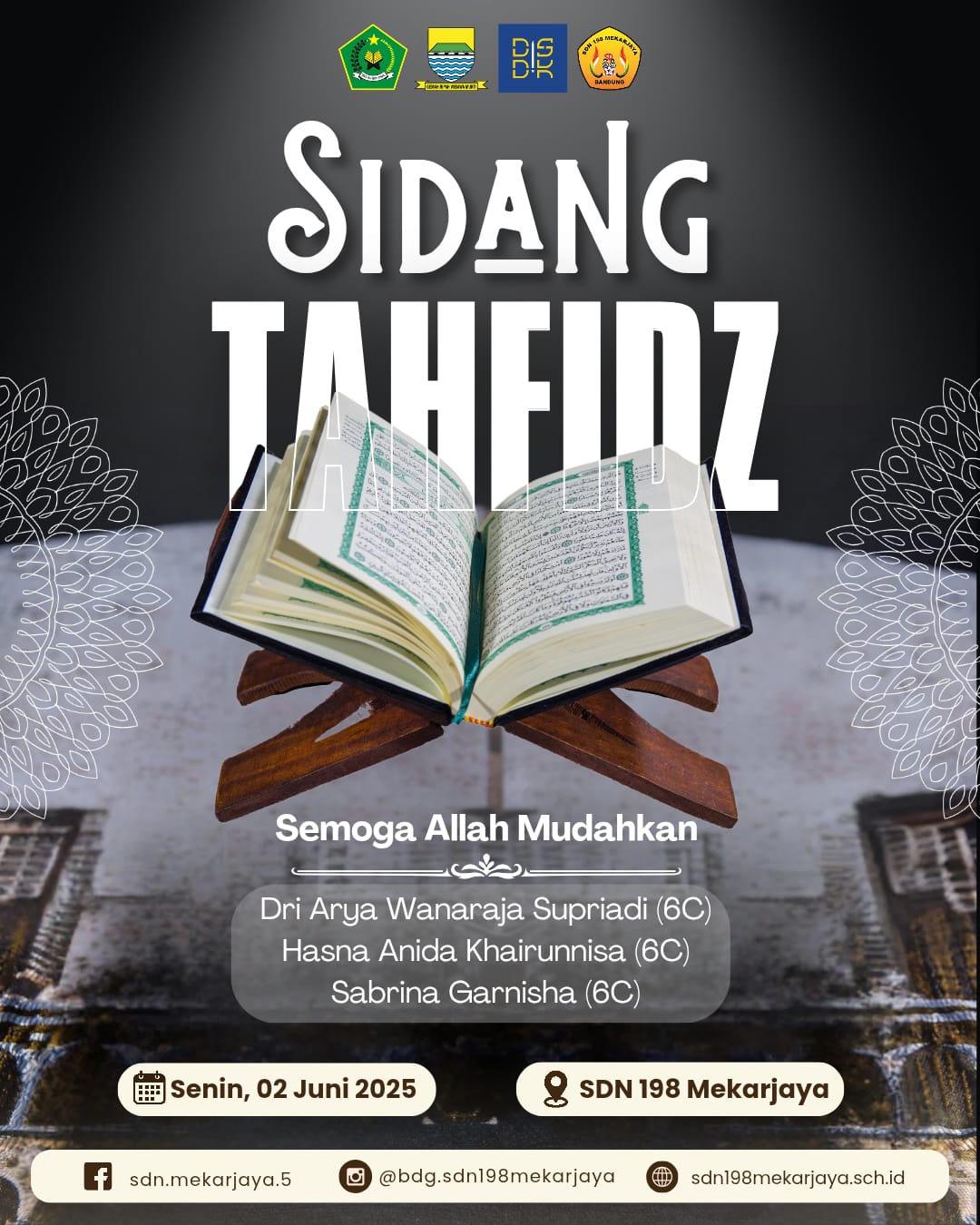 You are currently viewing SDN 198 Mekarjaya Gelar Sidang Tahfidz Perdana, Tiga Siswa Siap Diwisuda Hafiz Cilik