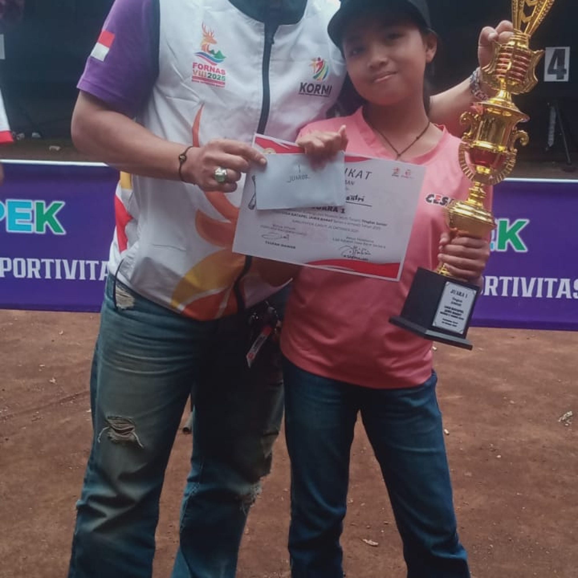 Siswi SDN 198 Mekarjaya, Aliya Dwi Somantri, Raih Juara 1 di Liga Katapel Jawa Barat